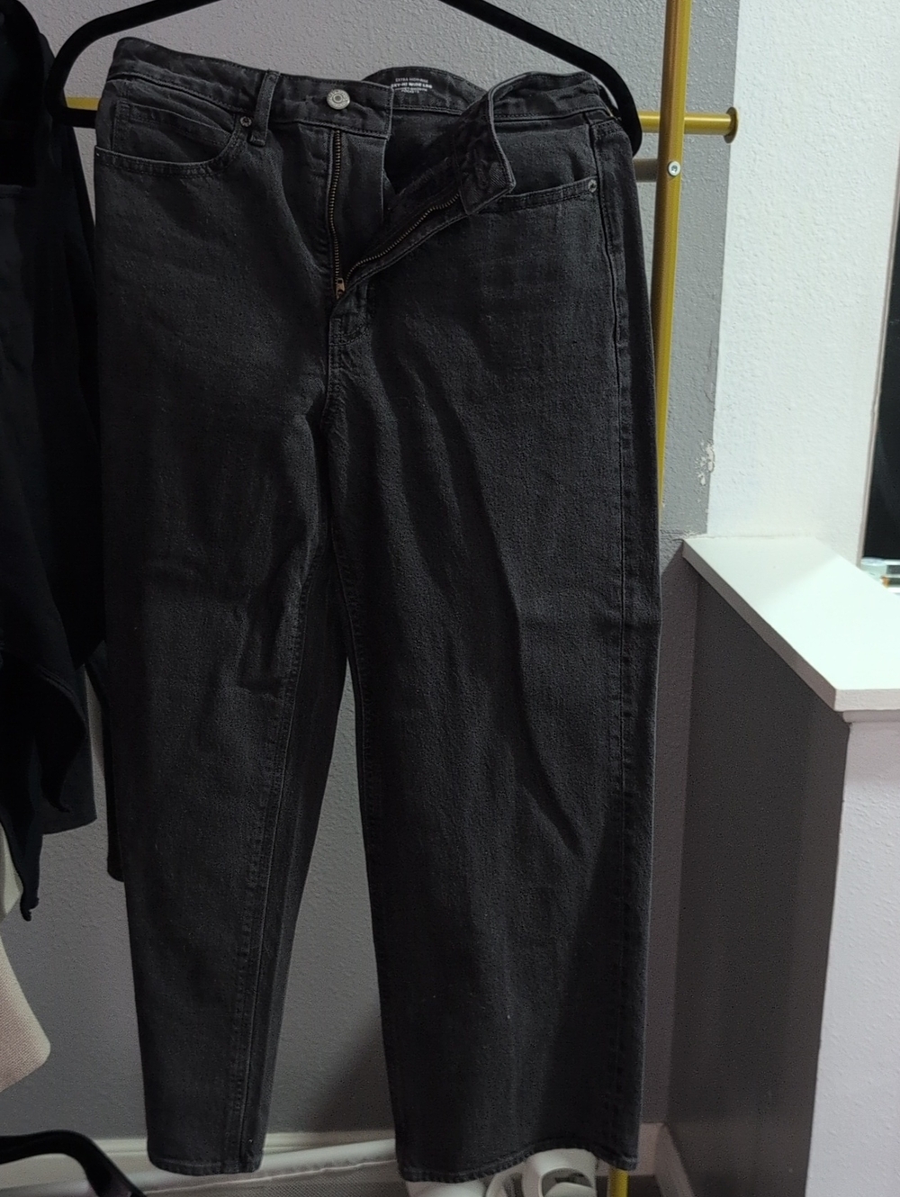 Old Navy Women's Black Wide-Leg Jeans